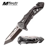 MTech USA Assisted 3.25 in Blade Gray Aluminum Hndl MT-A997BGY