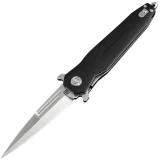 Artisan Hornet, 3.54" D2 Blade, Black Curved G10 Handle - 1810P-BKC