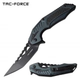Tac-Force Assisted 3.6 in Blade Blue Aluminum Hndl TF-1003BL