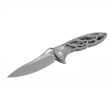 Artisan Hoverwing Folder 3.94 in D2 Blade Silver Hndl 1801P-SW