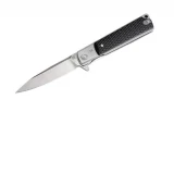 Artisan Classic Folder 3.94 in D2 Black-White Curved G-10 1802P-BGC