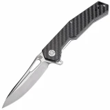 Artisan Zumwalt, 3.78" D2 Blade, Carbon Fiber/G10 Handle - 1808P-CF