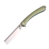 Artisan Othodox Folder 2.95 in Fancy Green Titanium S35VN 1817GS-BU02