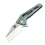 Artisan Ravine Folder 2.83 in Fancy Blue Titanium S35VN 1819G-BU03