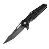 Artisan Bombardier Folder 3.54 in D2 Blk Blade Black G-10 1812P-BBK