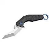 Artisan Cobra Folder 3.15 in M390 Blade Blue Titanium Hndl 1811G-BUM