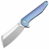 Artisan Osprey, 3.74" S35VN Blade, Blue Titanium Handle - 1803G-BUS