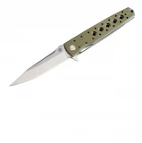 Artisan Virgina Folder 3.94 in D2 Green G-10 Hndl 1807P-GNF