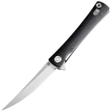 Artisan Waistline, 4.06" D2 Blade, Black G10 Handle - 1805P-BKF
