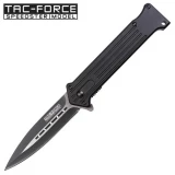 Tac-Force Assisted 3.25 in Blade Black Aluminum Hndl TF-624BK