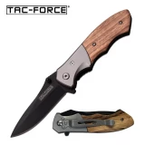Tac-Force Assisted 3.0 in Blade Light Pakkawood Hndl TF-468LW