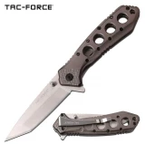 Tac-Force Assisted 3.25 in Blade Gray Aluminum Hndl TF-1010GY