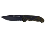 SW SWAT Assisted 3.5 in Combo Blade OD Green Aluminum Hndl 1100058