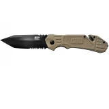 SW MP Assisted 3.5 in Black Combo Blade FDE Aluminum Hndl 1100076