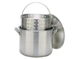 Bayou Classic 120 Quart Stockpot with Lid and Basket
