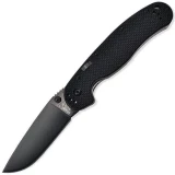 Ontario Knife Company (OKC) RAT1A, Black G10 Handle, Black Blade, Plain