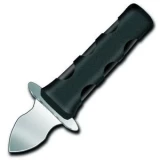 Victorinox Oyster Knife w/ Finger Guard, Black Polypropylene Handle
