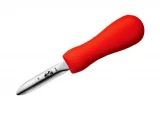 Victorinox New Haven Style 2Â¾'' Hooked Tip Oyster Knife, Red SuperGri