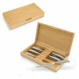 Picnic Time Six-piece knife Set in Rubberwood Box