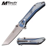 MTech USA Folder 3.25 in Blade Blue Aluminum Hndl MT-1085IB