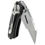 Super Knife SK Edge Utility Knife with Black Aluminum Handle, Plain