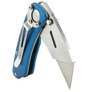 Super Knife SK Edge Utility Knife with Blue Aluminum Handle, Plain