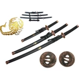 Renegade Tactical Steel Scorpion 3pc Samurai Sword Set