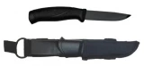 Mora Knives Companion Tactical, Black Handle, Plain With Sheath