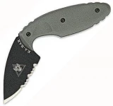 Ka-bar Knives TDI Law Enforcement Knife with Foliage Green Handle and ComboEdge Blade