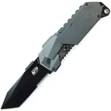 Smith & Wesson M&P SWMP9BTS M.A.G.I.C Spring Assisted Knife Gray Aluminum Handle, Tanto