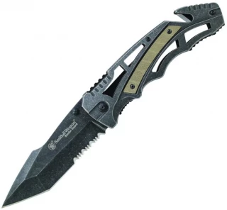 Smith & Wesson Partially Serrated Tanto Folding Knife