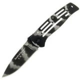 Smith & Wesson Baby SWAT, 2.63 in. Tiger Camo Blade & Aluminum Handle,Plain