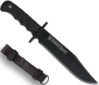 Smith & Wesson Search & Rescue Fixed Blade Knife with Nylon Sheath