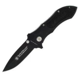 Smith & Wesson Homeland Security, 3.37 in. Blk Blade, Aluminum, Plain