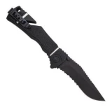 SOG Trident Elite Single Blade Assisted Open Knife, Black Handle, Black Tanto ComboEdge