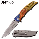 MTech USA Assisted 3.75 in Blade We The People SS Hndl MX-A849FC