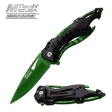 MTech Assisted 3.5 in Green Blade Green-Black Aluminum Hndl MT-A705GN