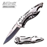MTech Assisted 3.5 in Silver Blade Silver Aluminum Hndl MT-A705SL
