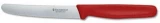 Victorinox 4-1/2" Round Tip Steak Knife with Red Nylon Handle