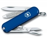 Victorinox Classic SD Swiss Army Knife, Blue Cellidor Scales, 7 Functi