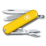 Victorinox Classic SD Swiss Army Knife, Yellow Cellidor Scales, 7 Func