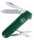 Victorinox Classic SD Swiss Army Knife, Green Handles