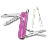 Victorinox Classic SD Swiss Army Knife, Translucent Pink, 58mm
