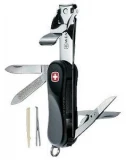 Wenger Clipper SoftTouch, Black Handle Swiss Army Knife