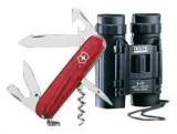 Victorinox Swiss Army Ruby Spartan Knife and Binocular Set