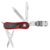 Wenger Evo Grip Clipper Swiss Army Knife - Red & Black