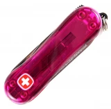 Wenger Clipper AT Swiss Army Knife with Translucent Watermelon Pink Ha