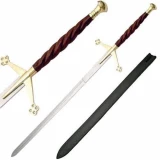 Claymore Sword 52" Overall, Red Handle