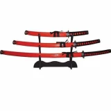 Hardwood Red Katana 3-Piece Set