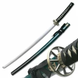 Traditional 2 Tone Samurai Sword, Green & Black